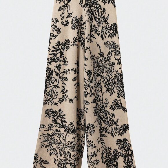 Khaki Boho Women's Printed Sweater Set - Picture 5 of 8